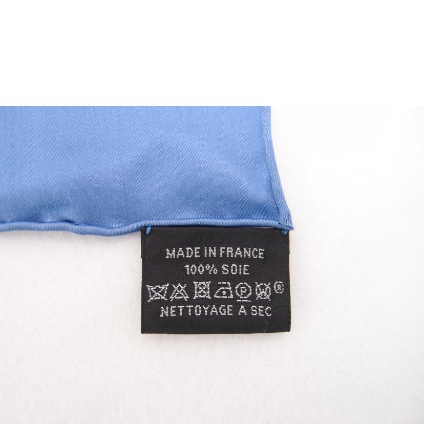 HERMES エルメス スカーフ 40cm×40cm 青 プレゼント/カレ40 H柄/ブルー//SAランク/69