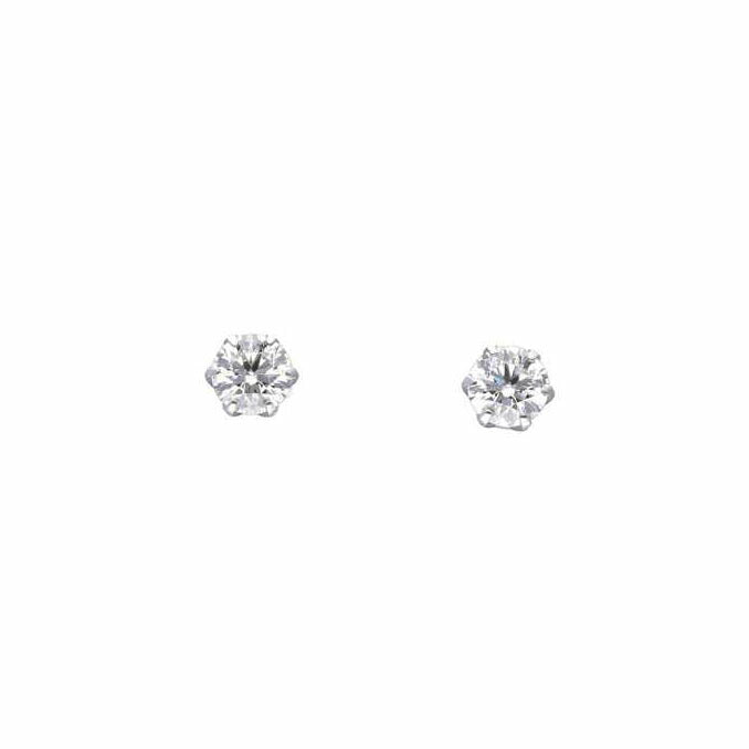 / PT900ダイヤピアス0.288/0.293ct//Aランク/75