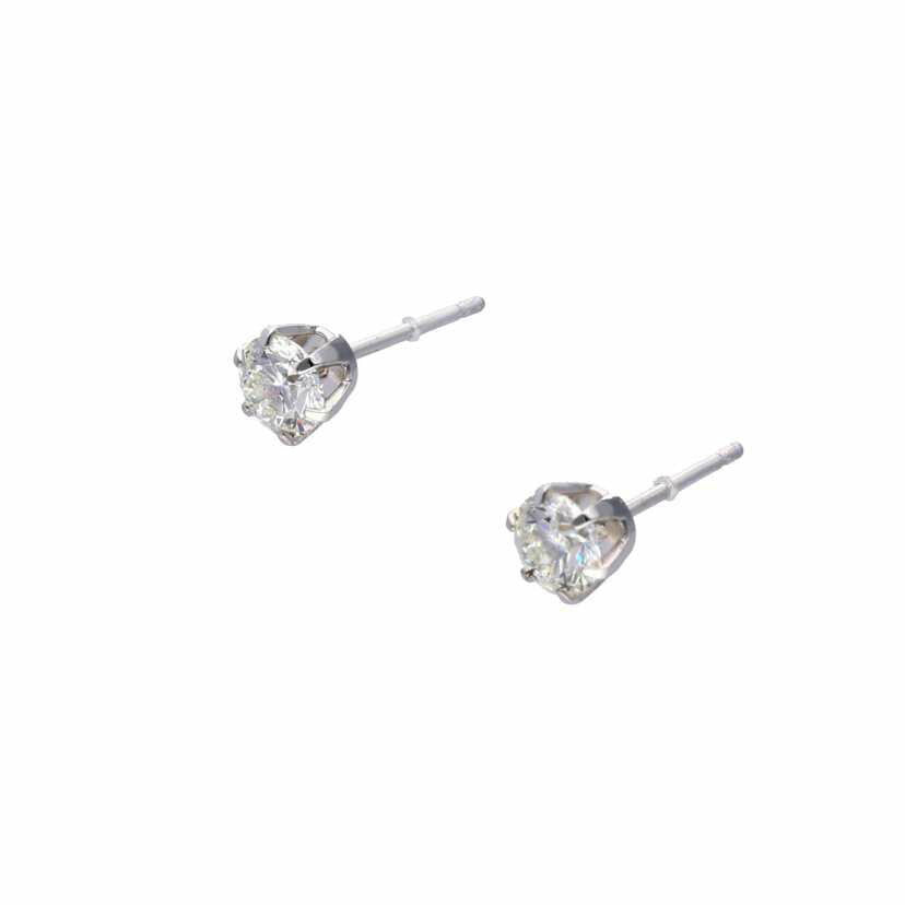 / PT900ダイヤピアス0.288/0.293ct//Aランク/75