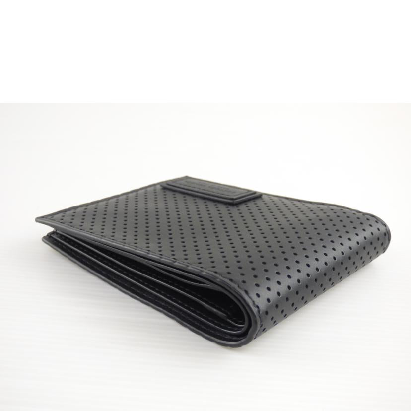 BOTTEGA VENETA ボッテガヴェネタ/パンチング/レザー/2つ折り札入//P00*******/Aランク/64