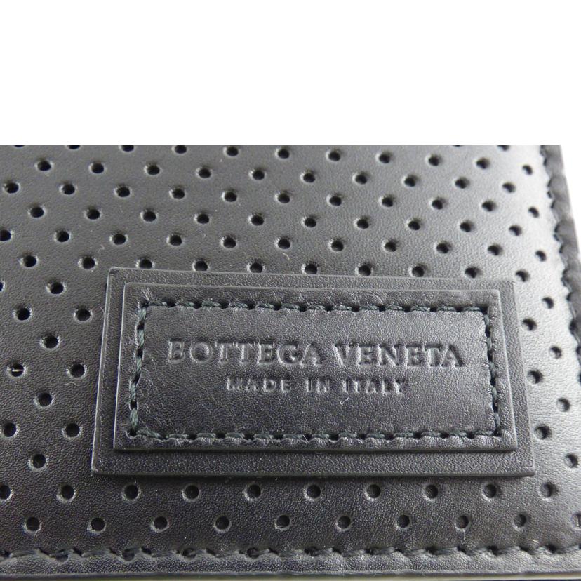 BOTTEGA VENETA ボッテガヴェネタ/パンチング/レザー/2つ折り札入//P00*******/Aランク/64