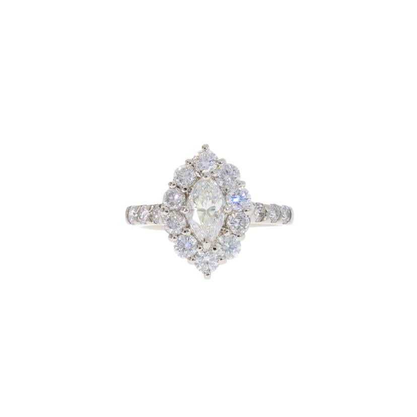 /◎ PT900ダイヤリング0.709/1.13ct//Aランク/75