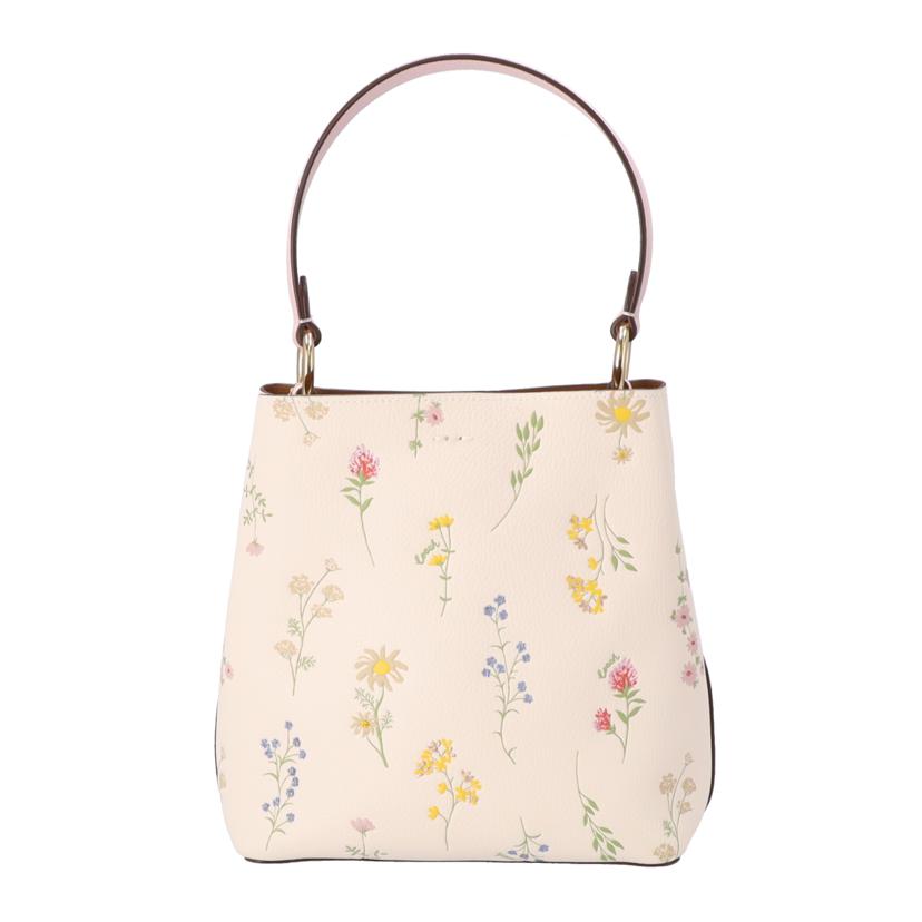 COACH コーチ/ワイルドフラワーレザースモールタウンバケットバッグ/C3598//A2180/Aランク/75