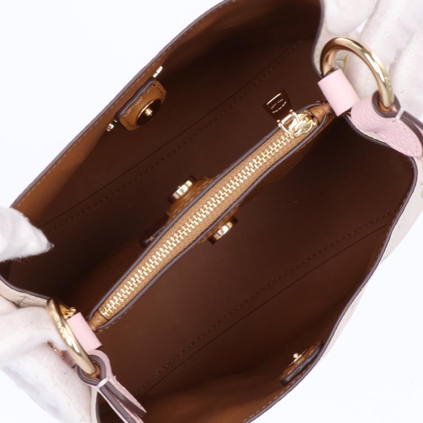 COACH コーチ/ワイルドフラワーレザースモールタウンバケットバッグ/C3598//A2180/Aランク/75