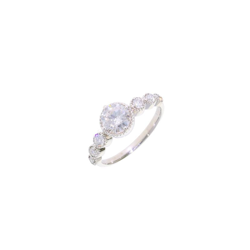 /◎ PT900ダイヤリング1.008/0.25ct//Aランク/75