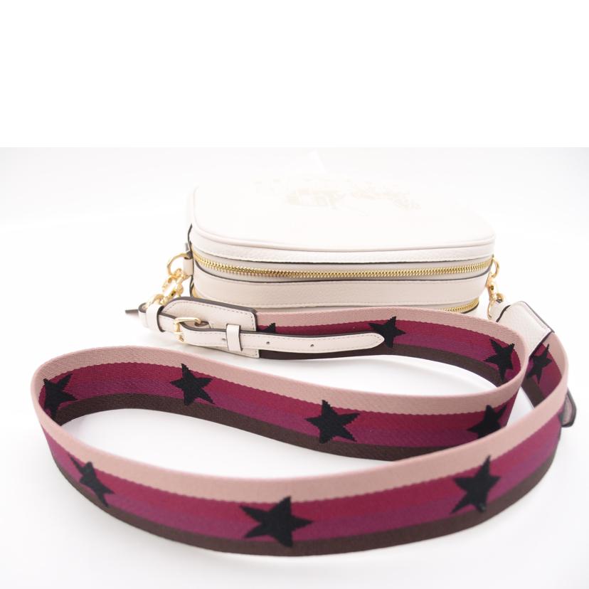 COACH コーチ 白 斜め掛け /ジェスペブルドレザーWジップショルダー/ホワイト/75818//J2279/SAランク/69