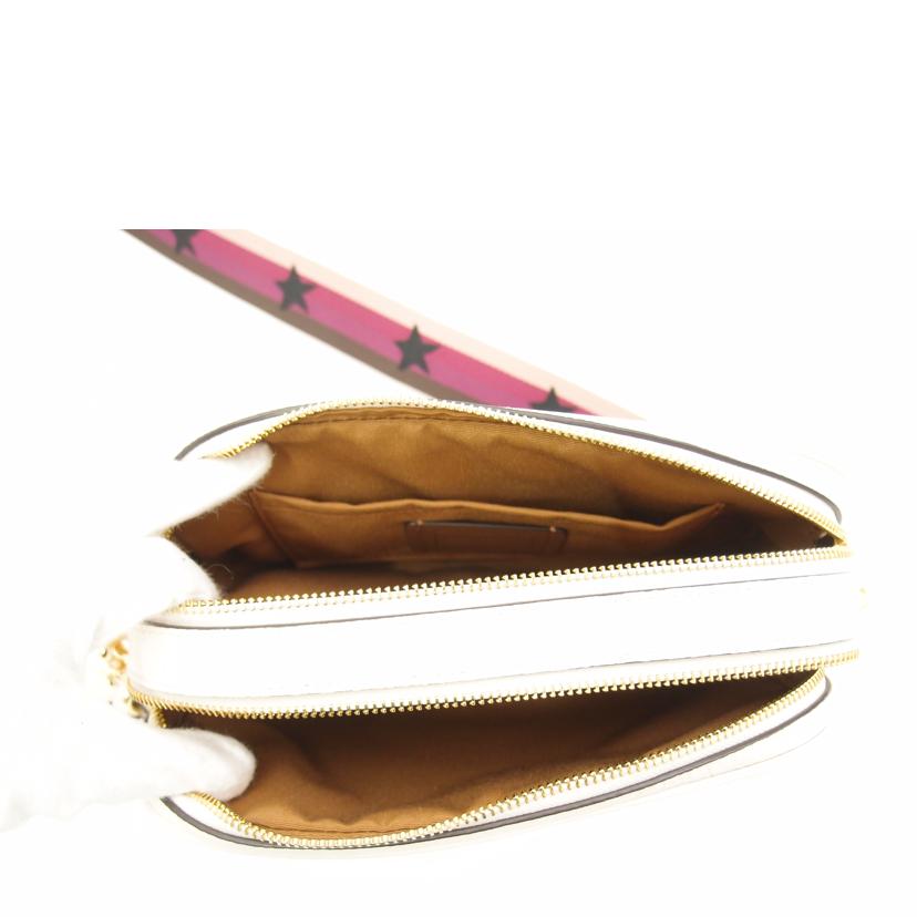 COACH コーチ 白 斜め掛け /ジェスペブルドレザーWジップショルダー/ホワイト/75818//J2279/SAランク/69