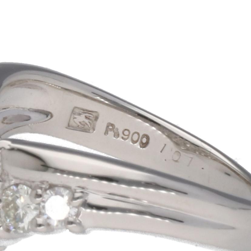 Pt900/Pt900ダイヤR 1.01/#10鑑別/6.6//1.01/Aランク/75