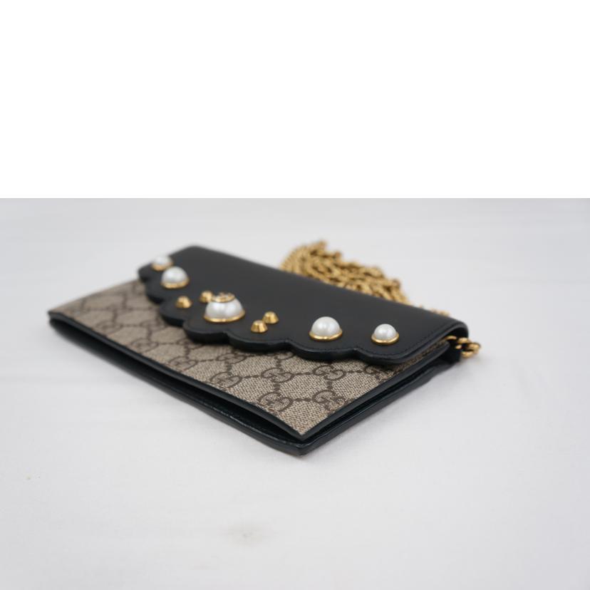 GUCCI グッチ/GGスプリーム チェーンウォレット /431478//0959/ABランク/67