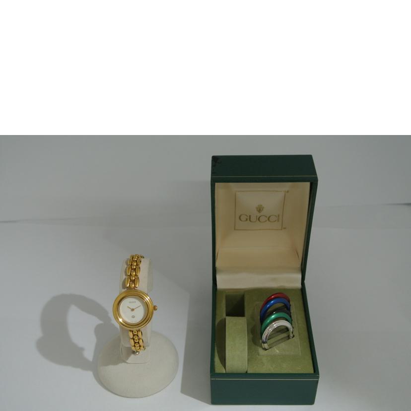 GUCCI グッチ/レディースQZアナログ チェンジベゼル/11/12//Bランク/87