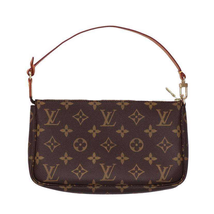 LOUIS VUITTON ルイヴィトン ルイ・ヴィトン ビトン ショルダーバッグ ハンドバッグ トートバッグ ポーチ ブラウン メンズ レディース 定番 人気 LV 斜め掛け 肩がけ/旧型ポシェット・アクセソワール/モノグラム/M51980//AR0***/Aランク/75