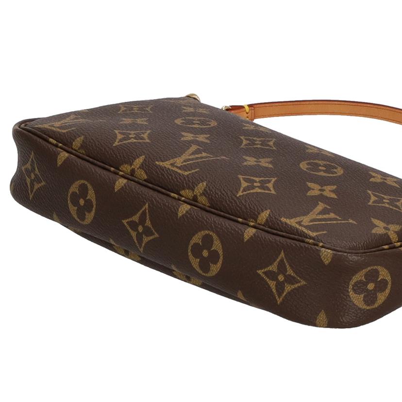 LOUIS VUITTON ルイヴィトン ルイ・ヴィトン ビトン ショルダーバッグ ハンドバッグ トートバッグ ポーチ ブラウン メンズ レディース 定番 人気 LV 斜め掛け 肩がけ/旧型ポシェット・アクセソワール/モノグラム/M51980//AR0***/Aランク/75
