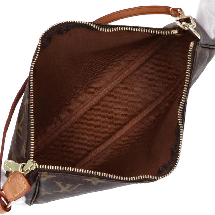 LOUIS VUITTON ルイヴィトン ルイ・ヴィトン ビトン ショルダーバッグ ハンドバッグ トートバッグ ポーチ ブラウン メンズ レディース 定番 人気 LV 斜め掛け 肩がけ/旧型ポシェット・アクセソワール/モノグラム/M51980//AR0***/Aランク/75