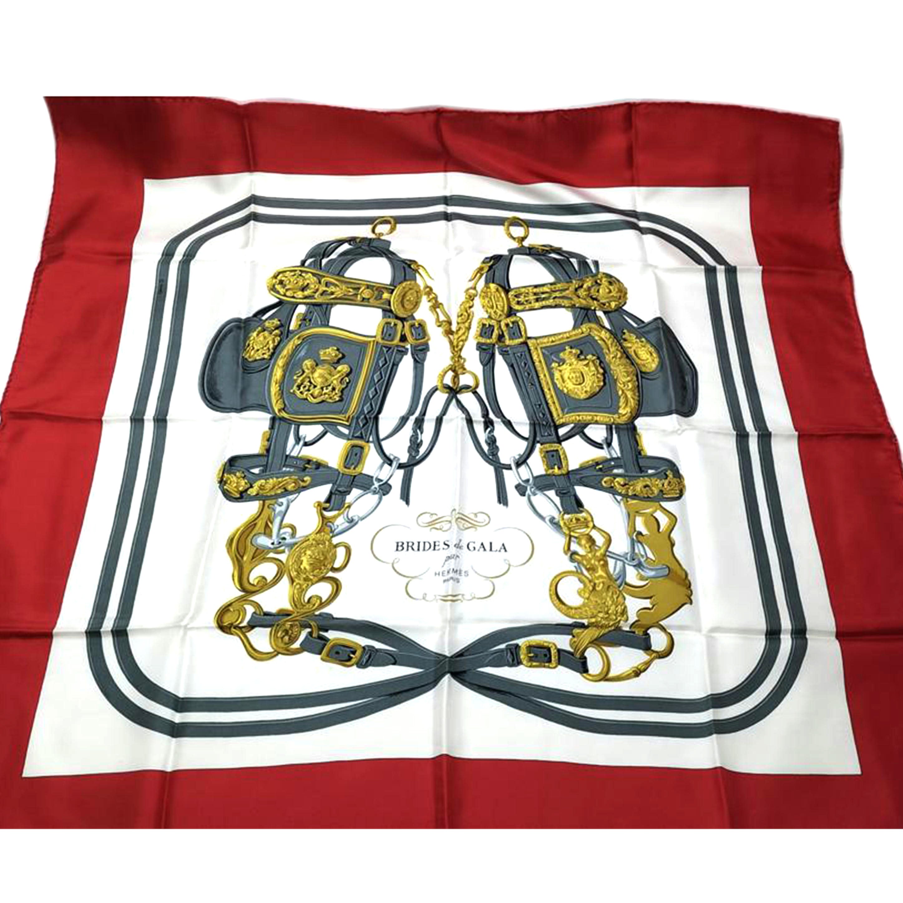 HERMES エルメス/カレ90 BRIDES de GALA スカーフ//ABランク/52