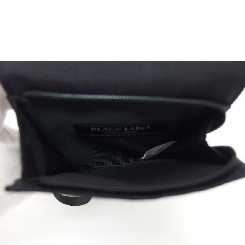 BLACK LABEL ブラックレーベル/ナイロンミニサコッシュ/ブラック//Aランク/04