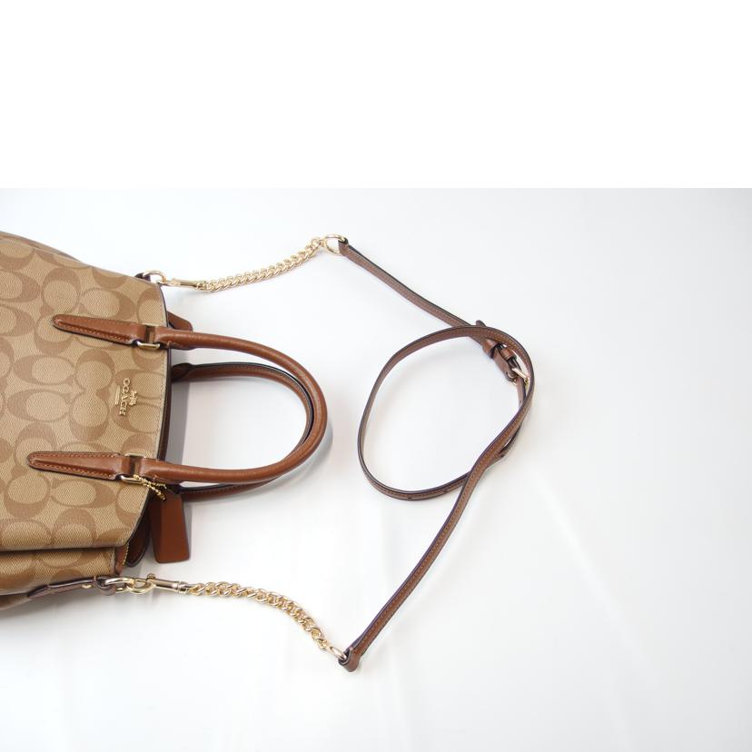 COACH コーチ/ラグジュアリーシグネチャーミニセージキャリーオール/F29434//G1823/Aランク/83