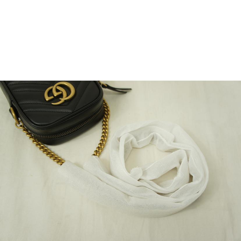 GUCCI グッチ/GGマーモント/ミニチェーンショルダー/598597//0416/SAランク/78