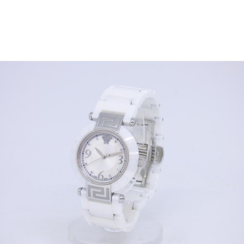 VERSACE ヴェルサーチ/レイヴ・ホワイトセラミック/レディース/クオーツ/92Q//K13050552/Aランク/64