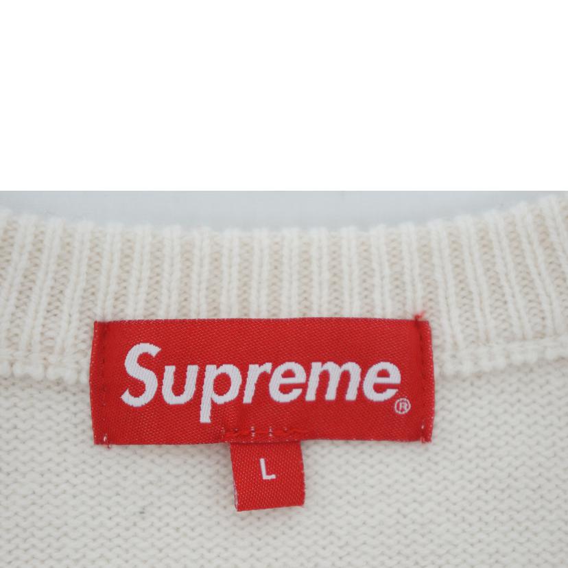 SUPREME シュプリーム/Inside Out Logo Sweater WHT/RED//ABランク/09