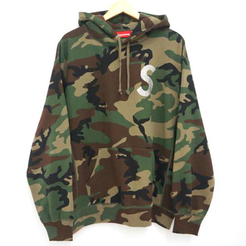 SUPREME シュプリーム/スワロフスキーSロゴパーカー CAMO//ABランク/09