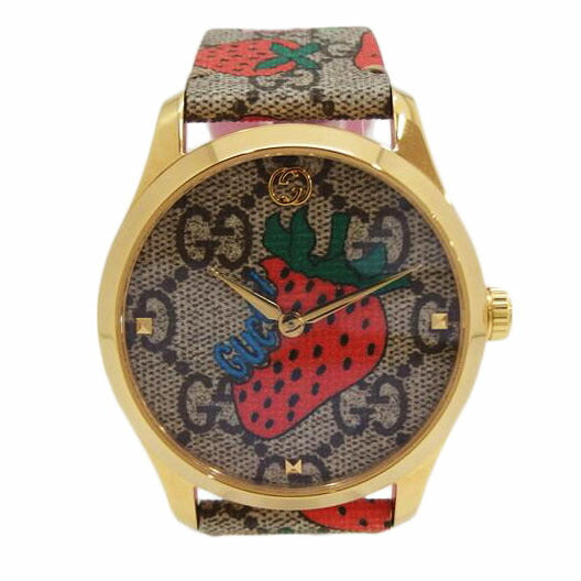 GUCCI グッチ/Gタイムレス・ストロベリー/クォーツ/126.4//17767580/Aランク/82