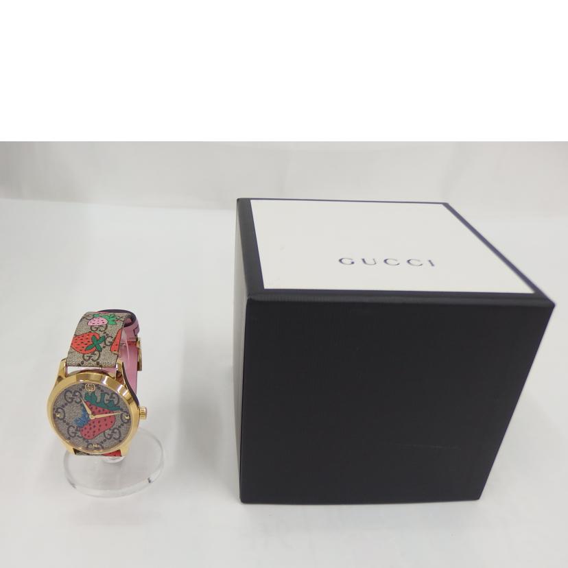 GUCCI グッチ/Gタイムレス・ストロベリー/クォーツ/126.4//17767580/Aランク/82