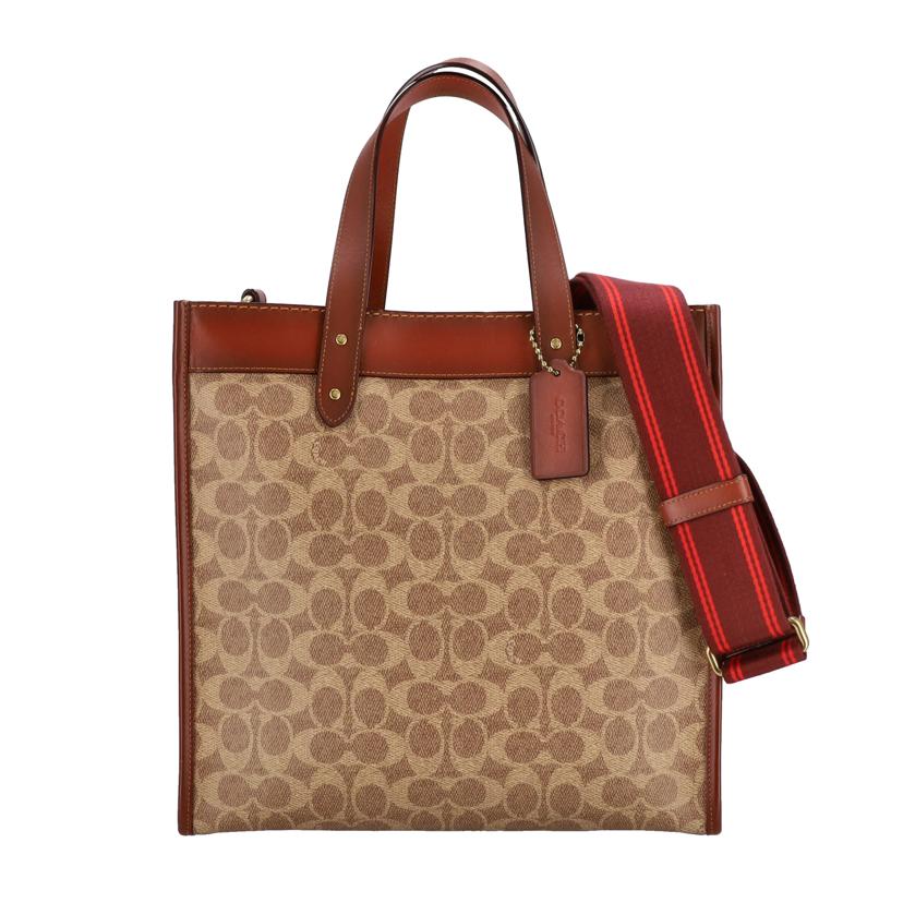 COACH コーチ/フィールドトートシグネチャーウィズホースアンドキャリッジプリント/C0776//M20**/SAランク/75