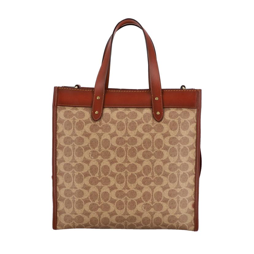 COACH コーチ/フィールドトートシグネチャーウィズホースアンドキャリッジプリント/C0776//M20**/SAランク/75