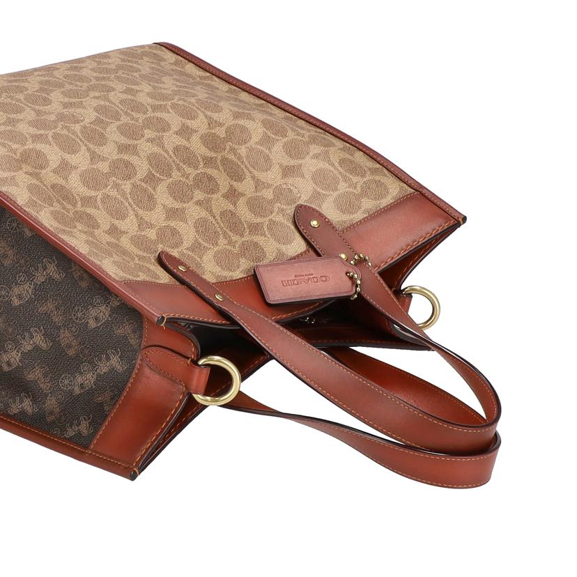 COACH コーチ/フィールドトートシグネチャーウィズホースアンドキャリッジプリント/C0776//M20**/SAランク/75