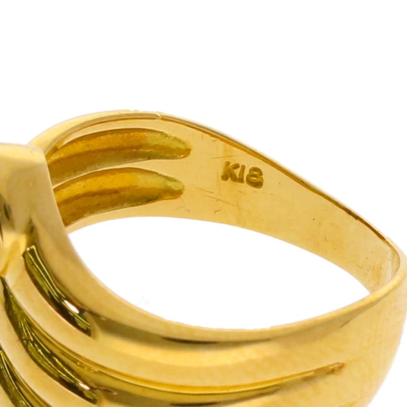 K18/K18エメラルドピンキーリング#4/2.8//Aランク/75