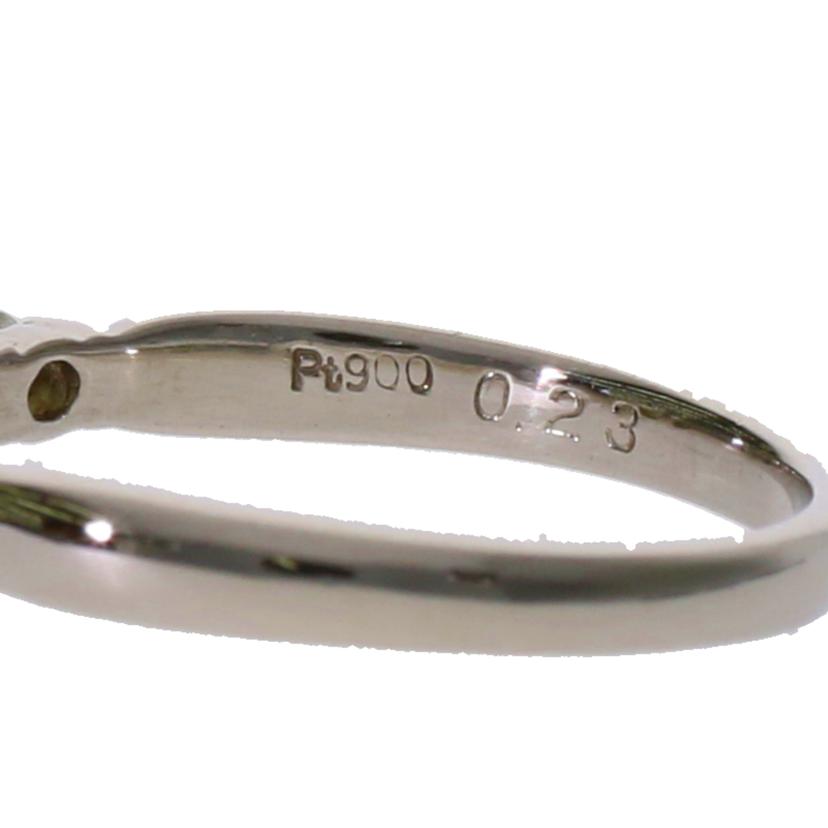 / Pt900ダイヤリング0.304/0.23ctソ//Aランク/75