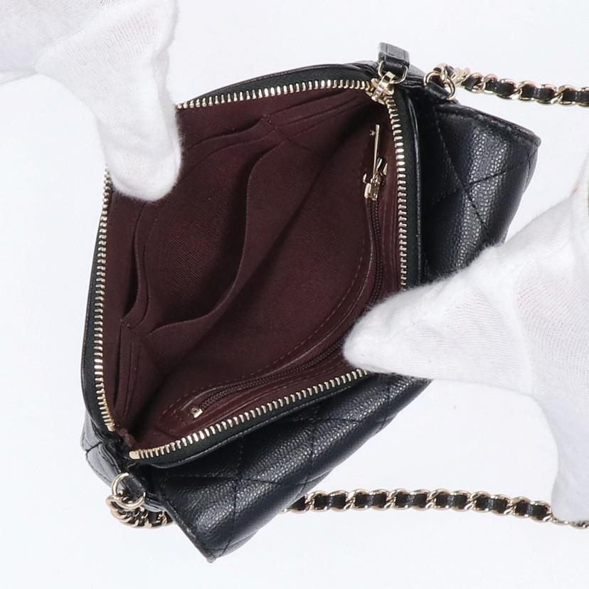 CHANEL シャネル/シャネル/キャビアスキンチェーンショルダー/Gカード//312*****/ABランク/75