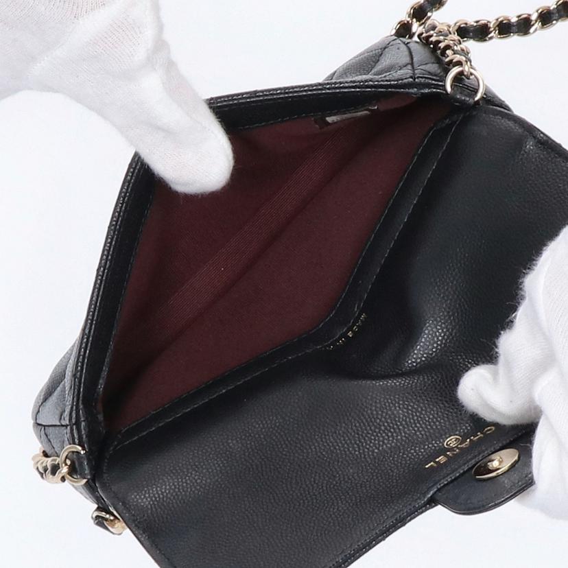 CHANEL シャネル/シャネル/キャビアスキンチェーンショルダー/Gカード//312*****/ABランク/75