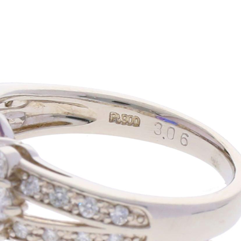 / Pt900タンザナイトダイヤリング3.06/D0.46ct//Aランク/75