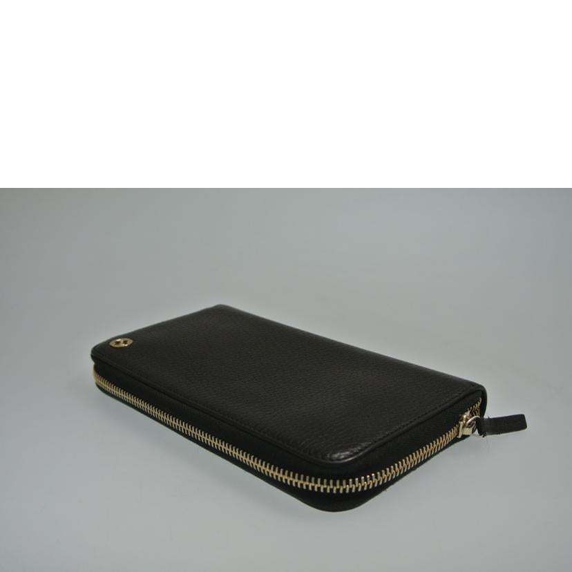 GUCCI グッチ/ラウンドファスナー長財布 レザー黒/509644//525040/Bランク/87