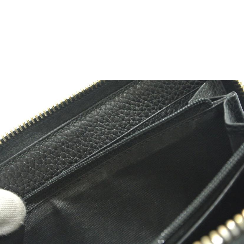 GUCCI グッチ/ラウンドファスナー長財布 レザー黒/509644//525040/Bランク/87