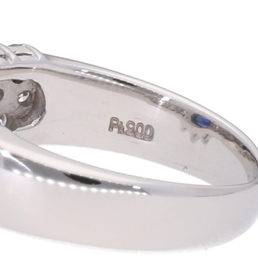 / ◎ Pt900サファイアダイヤリング1.34/D0.99ct//Aランク/75
