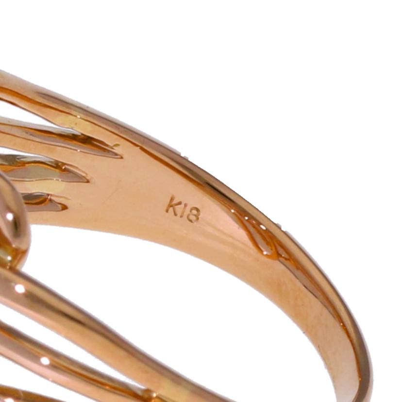 K18PGダイヤリング0.25ct//Aランク/75