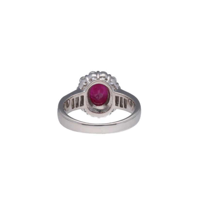 / ◎ Pt900ルビーダイヤリング1.14/D0.77ct//Aランク/75