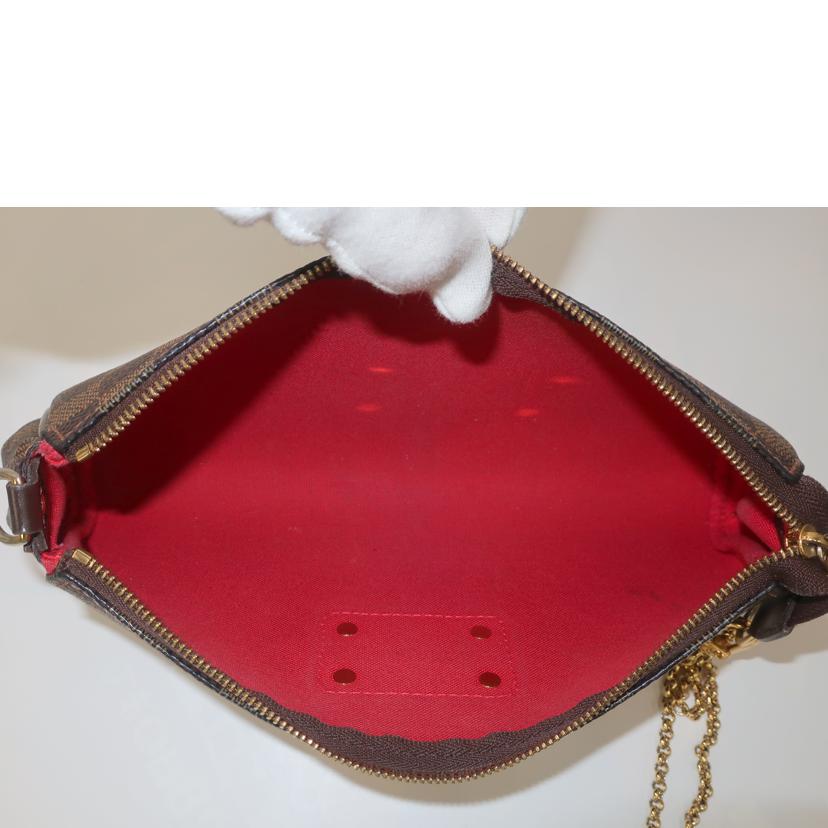 LOUIS VUITTON ルイヴィトン ルイ・ヴィトン ビトン ダミエ・エベヌ 市松模様 ブラウン 茶 クラッチ チェーンショルダー 2wayバッグ ショルダーバッグ ハンドバッグ トートバッグ ブラウン メンズ レディース 定番 人気 LV 斜め掛け 肩がけ/エヴァ/ダミエ/エベヌ 2WAYバッグ チェーンショルダー/N55213//DU1***/ABランク/65