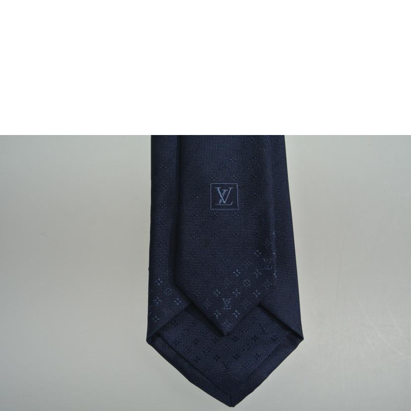 LV ルイヴィトン/クラヴァット モノグラム ネクタイ 紺/M78765//MR0261/SAランク/87
