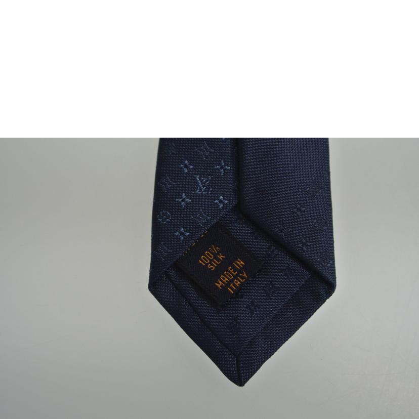 LV ルイヴィトン/クラヴァット モノグラム ネクタイ 紺/M78765//MR0261/SAランク/87