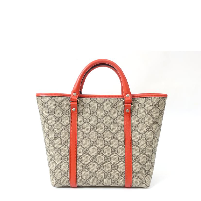 GUCCI グッチ/GGスプリームトートバッグ ハンドバッグ ミニトート ベアー オレンジレッド/297557//343***/Aランク/65