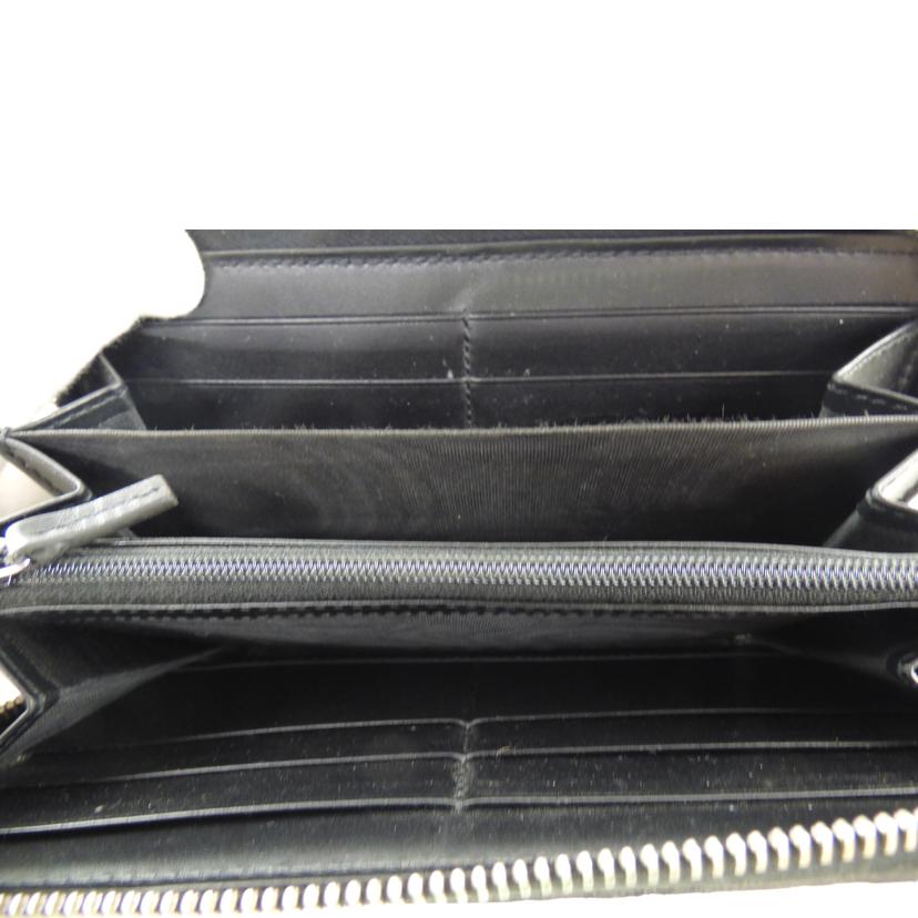 GUCCI グッチ/シマレザーラウンドファスナー長財布/473928//525***/ABランク/64