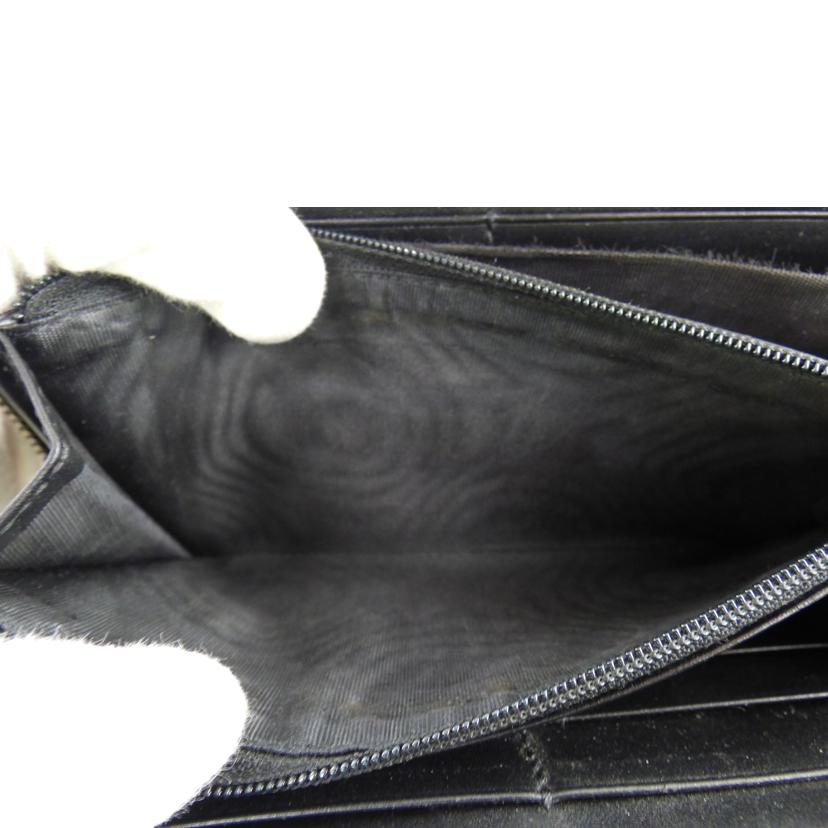 GUCCI グッチ/シマレザーラウンドファスナー長財布/473928//525***/ABランク/64