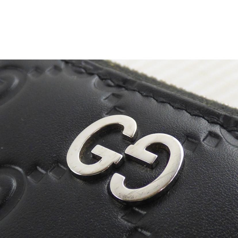 GUCCI グッチ/シマレザーラウンドファスナー長財布/473928//525***/ABランク/64