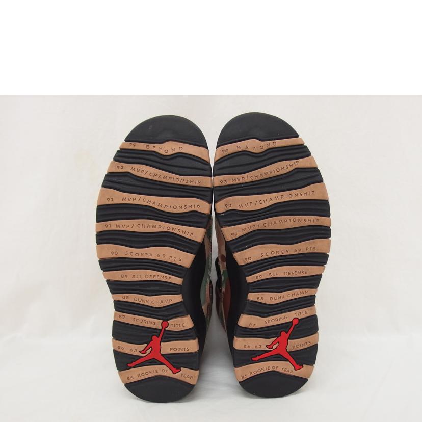 NIKE ナイキ/エアジョーダン10レトロ/ダックモカ/スニーカー/310805-200//ABランク/04