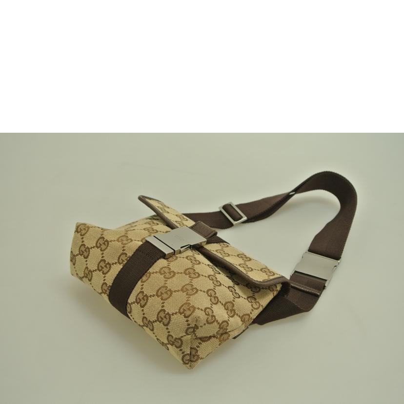 GUCCI グッチ/GGキャンバスウエストバッグ 茶/121336//20047/Bランク/87