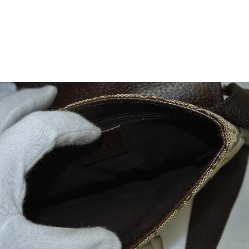 GUCCI グッチ/GGキャンバスウエストバッグ 茶/121336//20047/Bランク/87