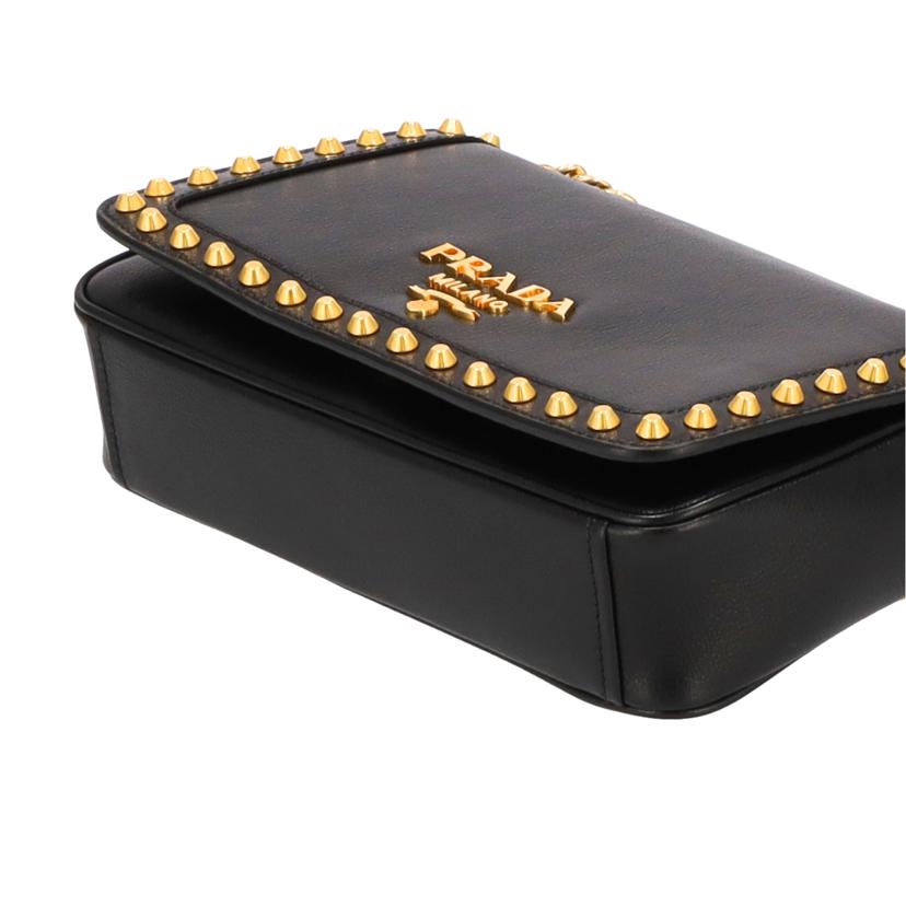 PRADA プラダ/スタッズチェーンショルダー/1BD147//Aランク/75